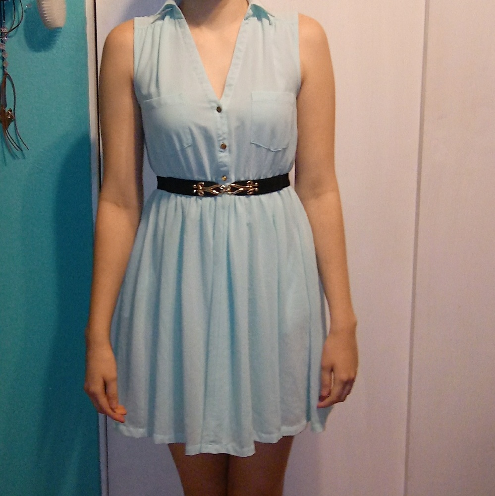 H&M teal dress
